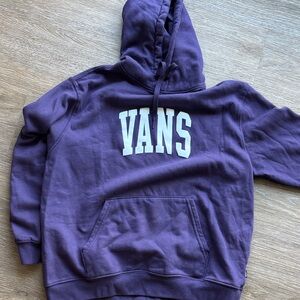 Vans Deep Purple Hoodie with white VANS logo brand new